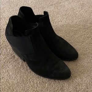 Eileen Fisher black heeled booties
